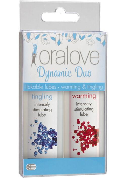 Oralove Dynamic Duo Lickable Warming and Tingling Lubricant 1oz (2 per set)