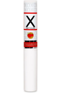 X On The Lips Buzzing Lip Balm with Pheromones Sizzling Strawberry Flavor .75oz
