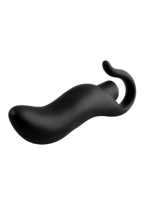 Anal Fantasy Collection Pull Plug Silicone Vibe Waterproof 3.25in - Black