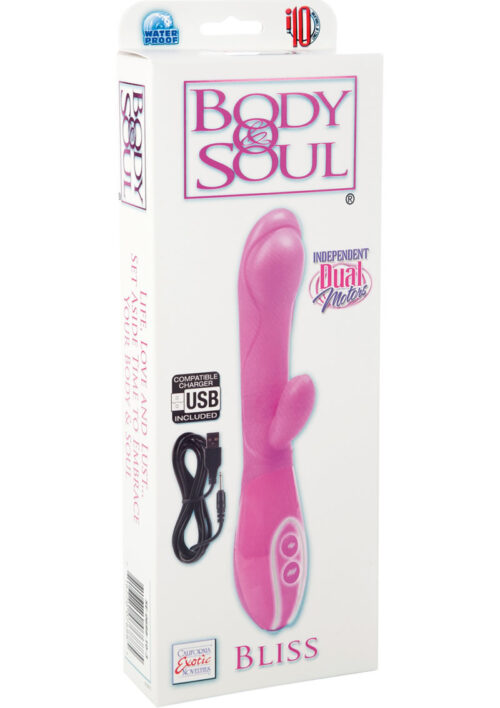 Body and Soul Bliss Rechargeable Dual Vibe Waterproof Pink 3.75 Inch