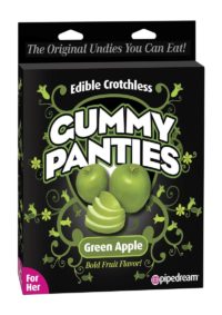 Edible Crotchless Gummy Panties - Green Apple