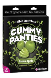 Edible Crotchless Gummy Panties - Green Apple