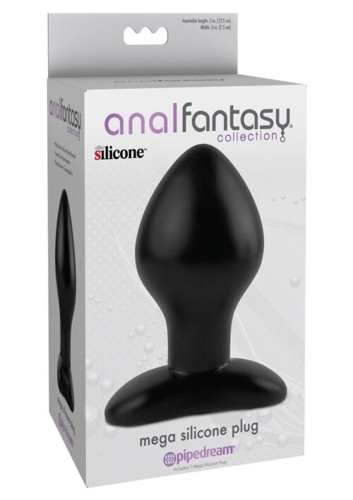 Anal Fantasy Collection Mega Silicone Plug 5in - Black