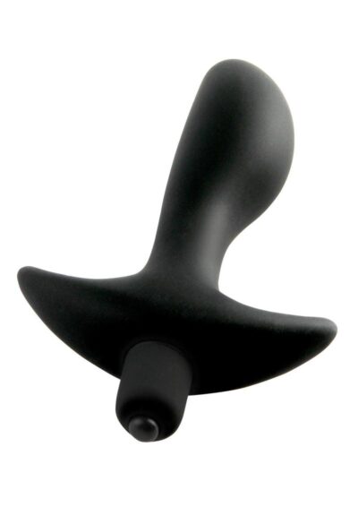Anal Fantasy Collection Vibrating Perfect Silicone Plug Waterproof 3.5in - Black