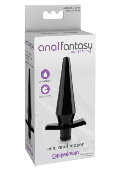 Anal Fantasy Collection Vibrating Mini Anal Teazer Waterproof 3.5in - Black