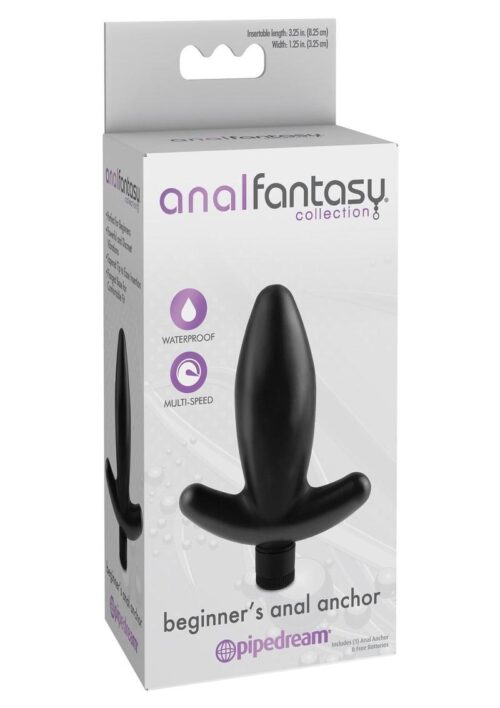 Anal Fantasy Collection Beginner`s Anal Anchor Vibe Waterproof 3.25in - Black