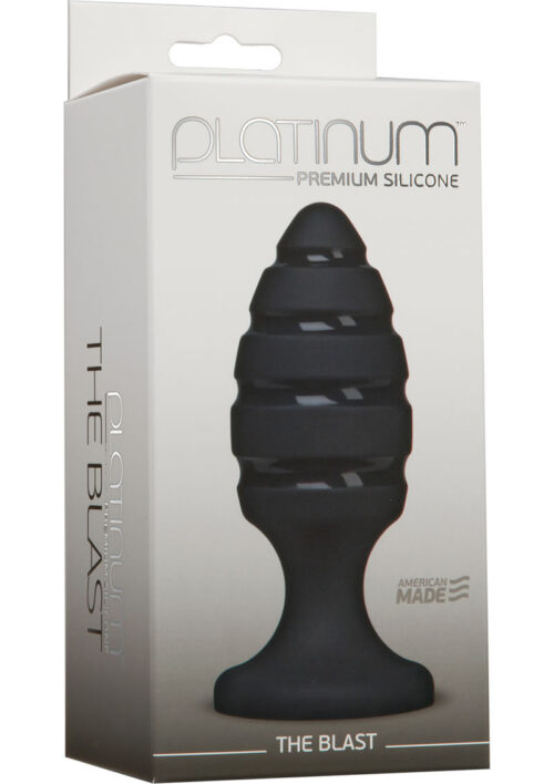Platinum Premium Silicone - The Blast Anal Plug - Black