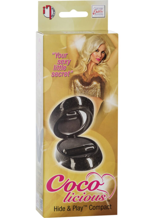Coco Licious Hide and Play Compact Massager Waterproof Black 3.25 Inch