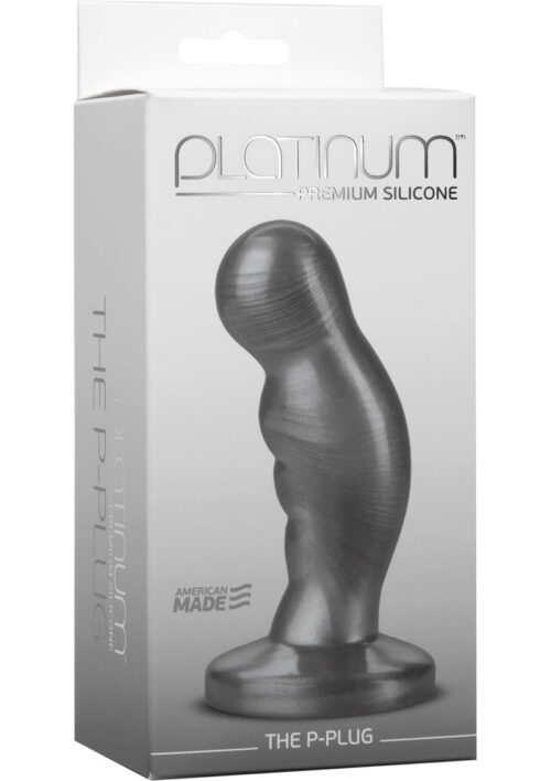 Platinum Premium Silicone - The P-Plug Anal Plug Prostate Stimulator - Charcoal