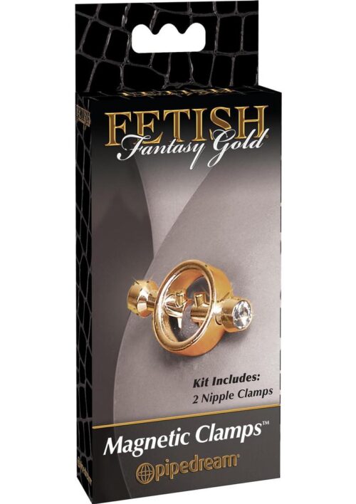 Fetish Fantasy Gold Magnetic Nipple Clamps Gold