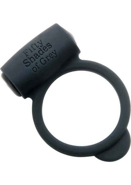 Fifty Shades of Grey Yours and Mine Vibrating Cock Ring - Black