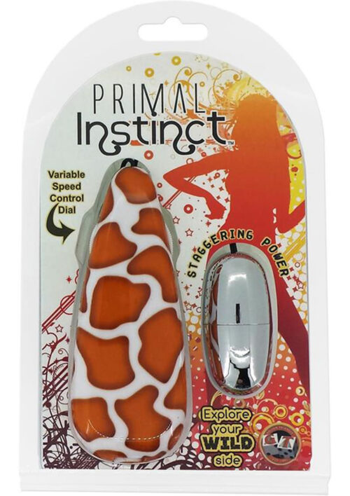 Primal Instinct Bullet with Remote Control - Giraffe Print