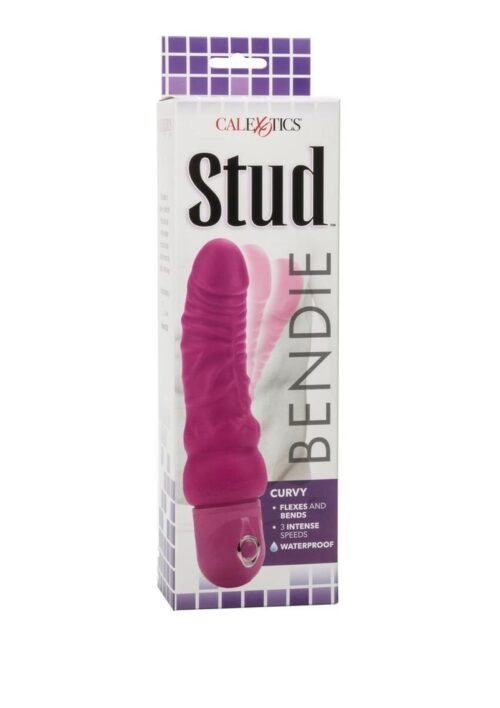 Bendie Stud Curvy Vibrator - Pink