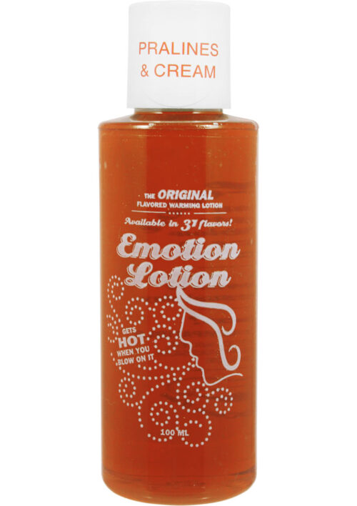Emotion Lotion Water Based Flavored Warming Lubricant - Pralines and Cream 4oz
