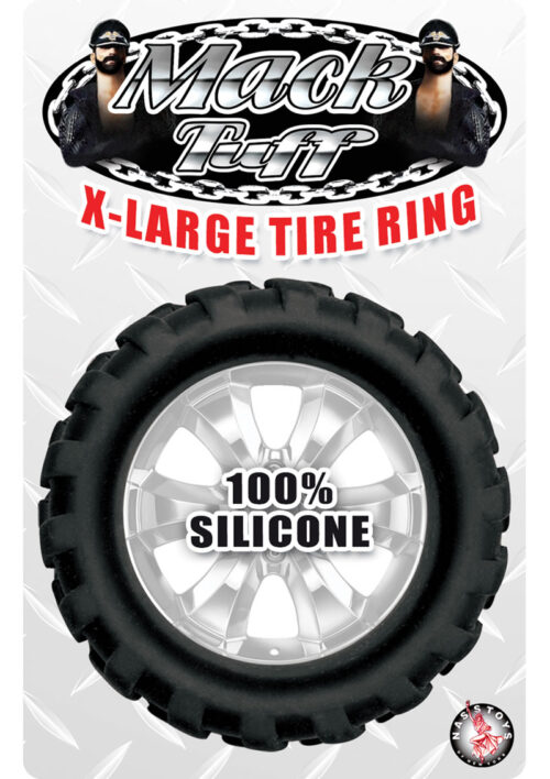 Mack Tuff X Large Tire Silicone Cock Ring - Black