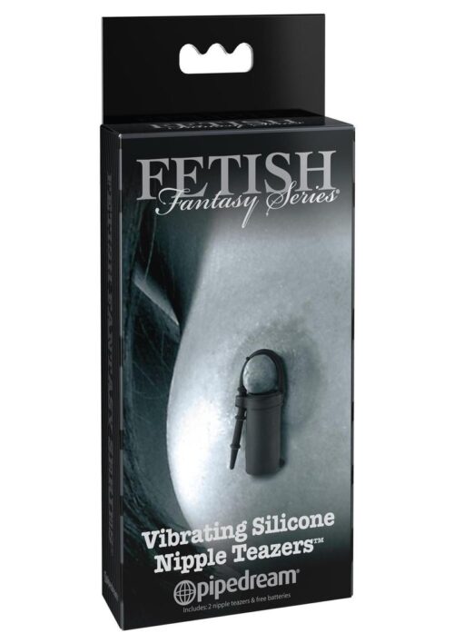 Fetish Fantasy Series Limited Edition Vibrating Silicone Nipple Teazers Black
