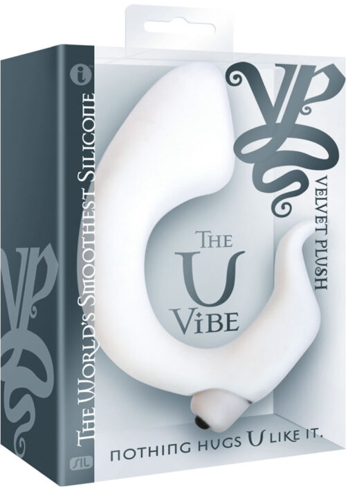 Velvet Plush The U Vibe Junior Silicone Vibrator Waterproof White