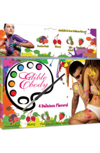 Edible Body Paints Kit Assorted Colors and Flavors (set of 4)
