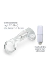Fantasy X-Tensions Vibrating Cock Sling Sleeve Waterproof 5.5in - Clear