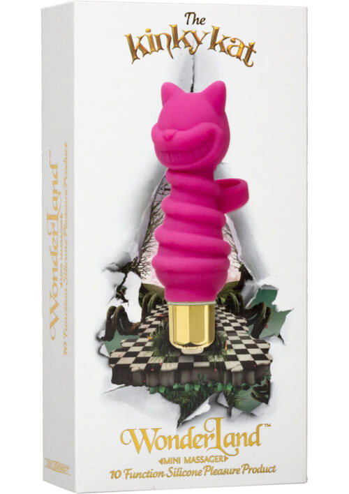 Wonderland Kinky Kat Silicone Mini Massager Waterproof Pink