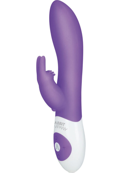 The Classic Rabbit Rechargeable Silicone G-Spot Vibrator - Purple