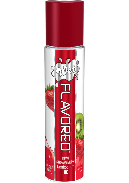 Wet Flavored Kiwi Strawberry Lubricant 1 Ounce