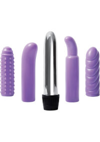 Multi Sleeve Vibrator (4 piece kit) - Purple