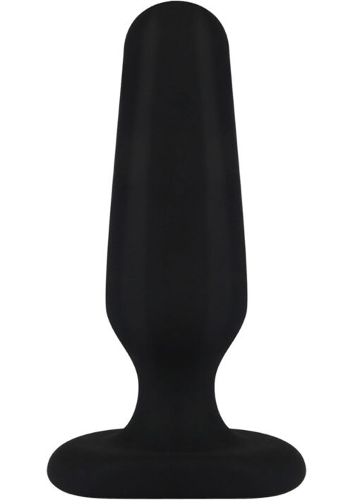 Hustler All About Anal Seamless Silicone Butt Plug 3in - Black
