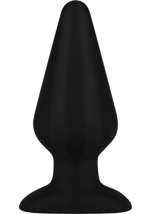 Hustler All About Anal Seamless Silicone Butt Plug 6in - Black