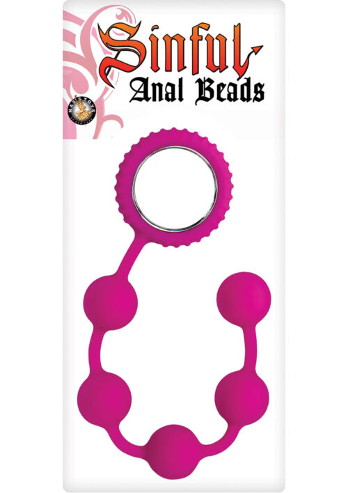 Sinful Anal Beads Silicone - Pink