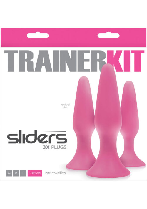Sliders Trainer Kit Anal Plugs Set (3 Pack) - Pink
