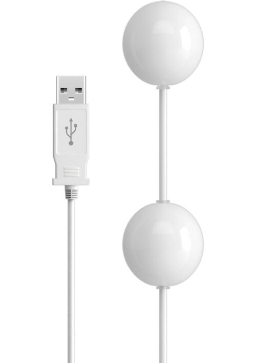 iSex USB Plug And Play Kegel Balls With Dual Motors - White