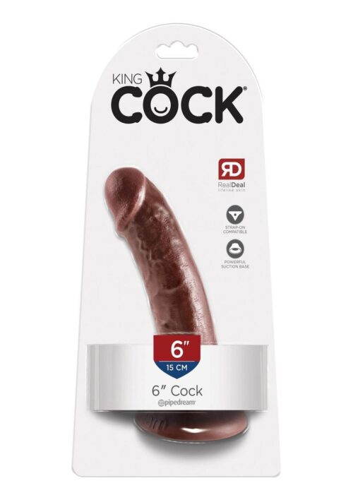 King Cock Dildo 6in - Chocolate