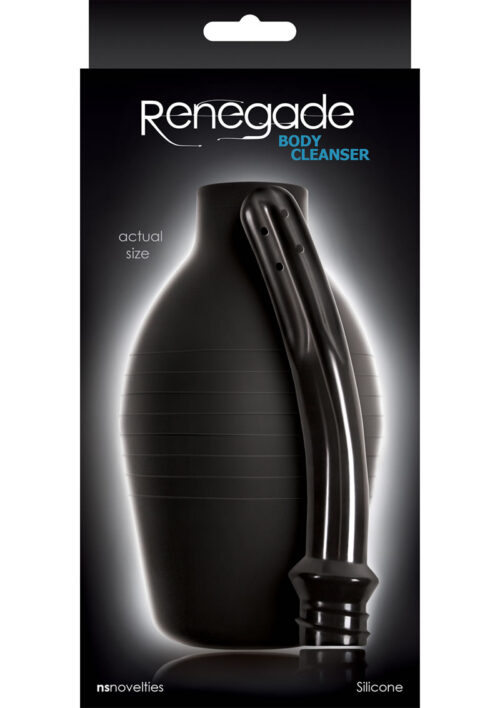 Renegade Body Cleanser Silicone Enema - Black