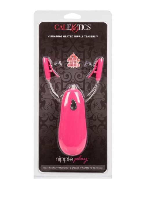 Nipple Play Vibrating Warming Nipple Teasers - Pink