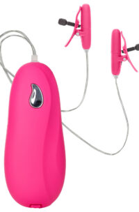 Nipple Play Vibrating Warming Nipple Teasers - Pink