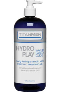 TitanMen Hydro Play Water Based Glide Lubricant 32oz