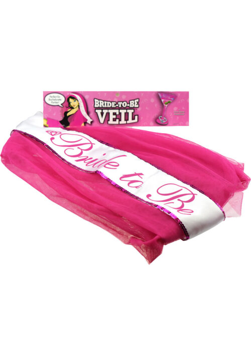 Miss Bachelorette Bride To Be Party Veil - Pink