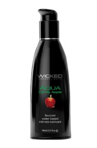 Wicked Aqua Water Based Flavored Lubricant Candy Apple 2oz