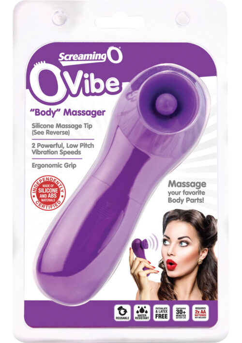 OVibe Silicone Tip Body Massager Grape