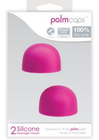 PalmCaps Silicone Massager Heads Attachment (2 Per Pack)- Pink