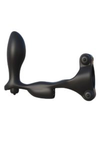 Fantasy C-Ringz Ultimate Silicone Ass-Gasm Cock Ring with Bullets - Black