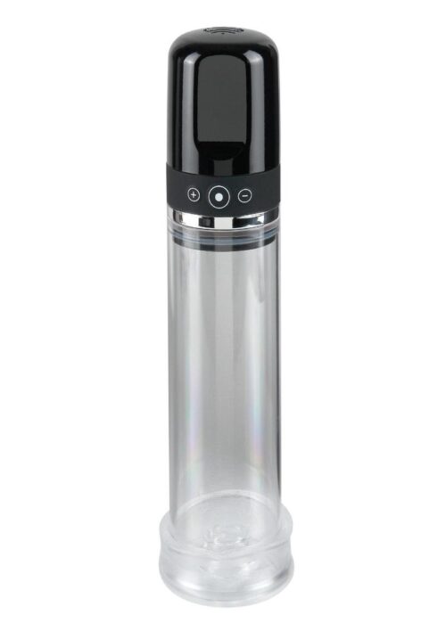 Pump Worx Rechargeable 3-Speed Auto-Vac Penis Pump - Clear And Black