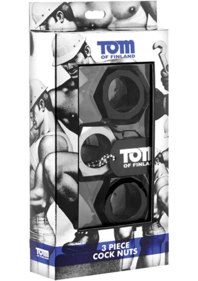 Tom Of Finland Cock Nuts (3 pack) - Black