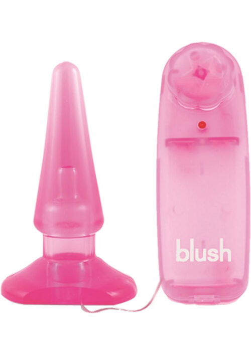 B Yours Basic Vibrating Butt Plug with Remote Control - Pink