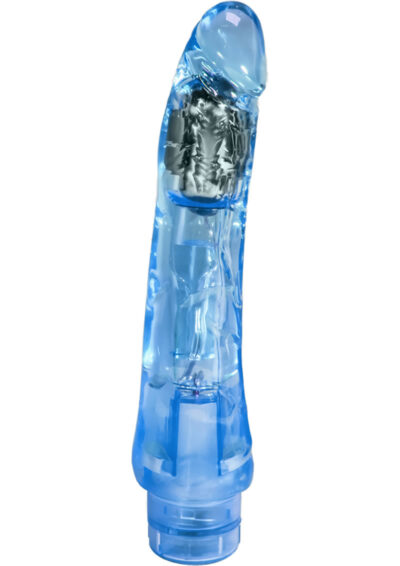 Naturally Yours Mambo Vibrating Dildo 9in - Blue