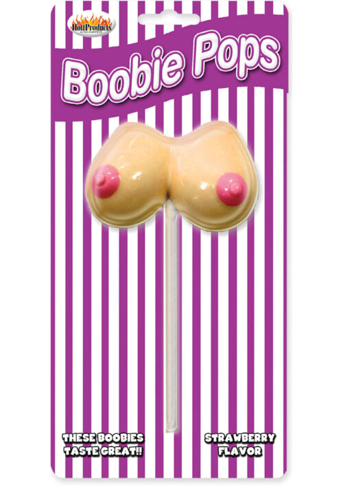 Boobie Pops Lollipop Strawberry