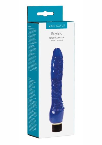 ME YOU US Royal 6 Realistic Vibrator 6in - Blue