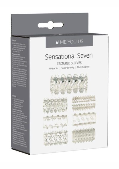 ME YOU US Sensational Seven Textured Sleeves Kit - Clear