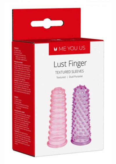 ME YOU US Lust Finger Textured Sleeves - Pink / Purple